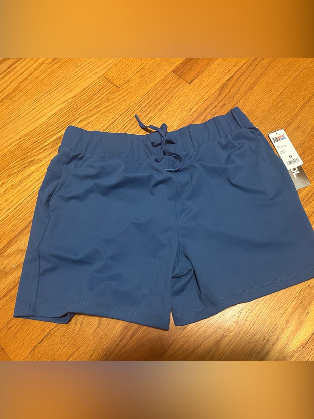 Comfort Stretch Women's Drawstring Shorts - Blue 32 degrees m